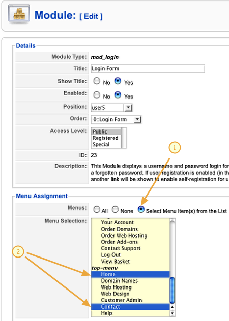 selected pages