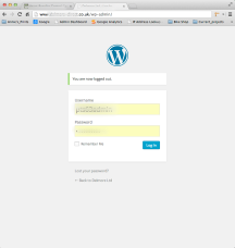 wordpress login